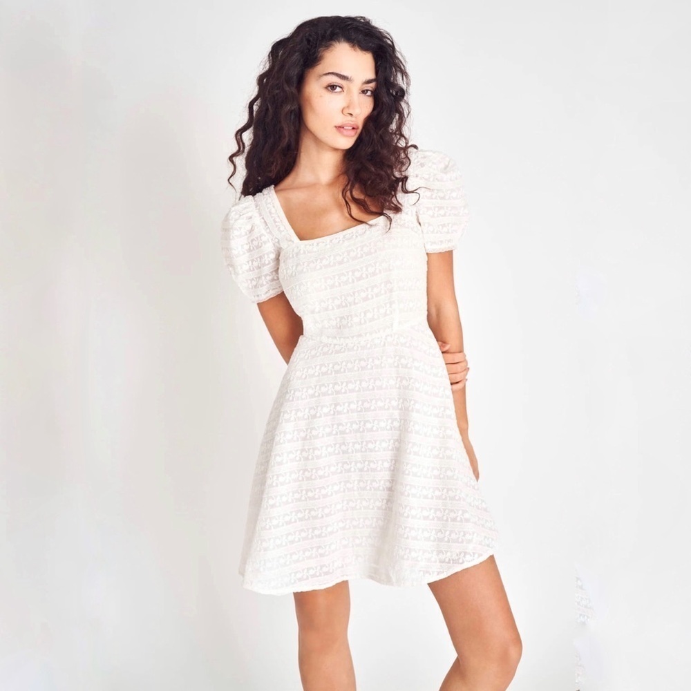 NWT LoveShackFancy Drella Dress Ivory Lace